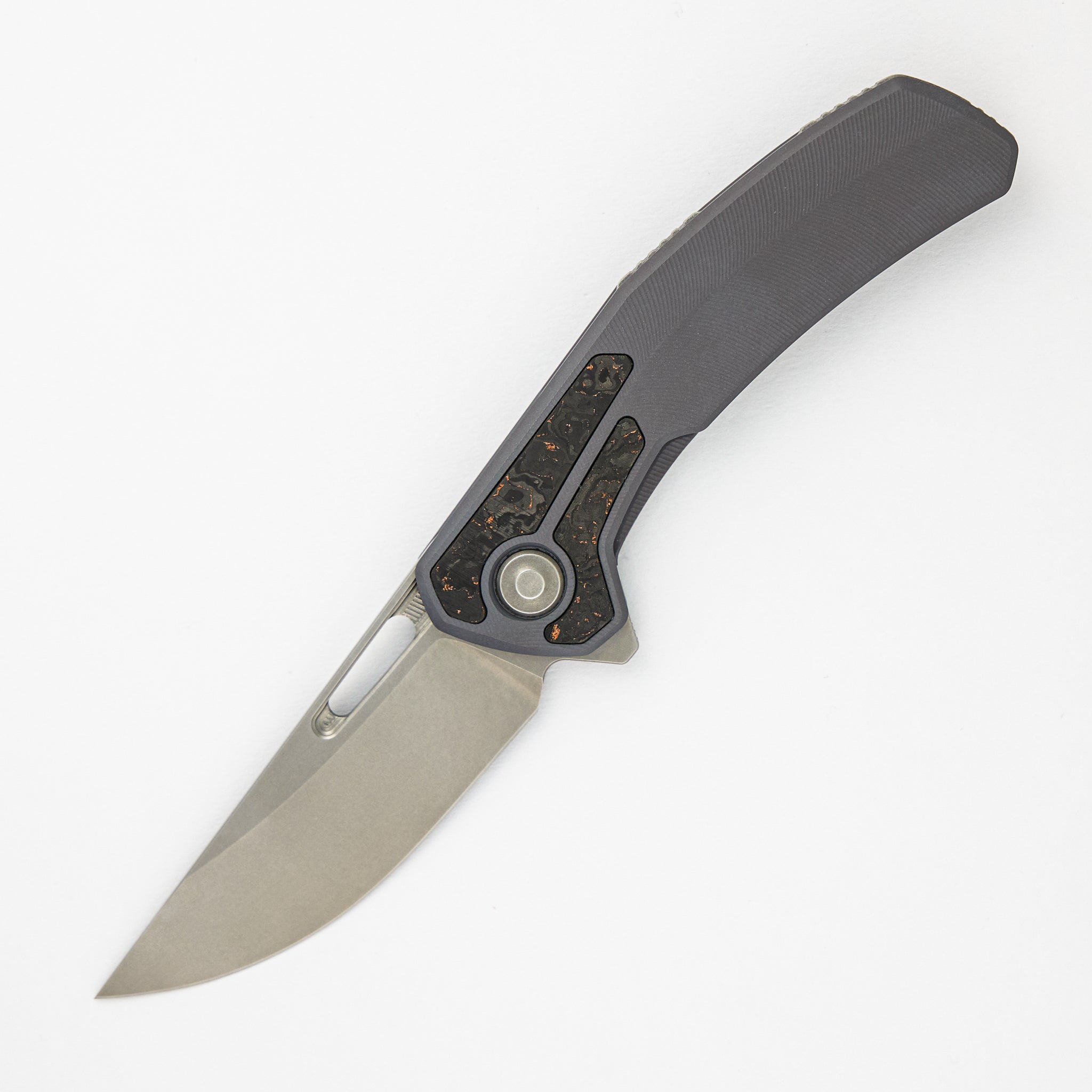 Tactile Knife Company Archer - Titanium/Copper TechnoCarbo Textured Handle - MagnaCut Blade