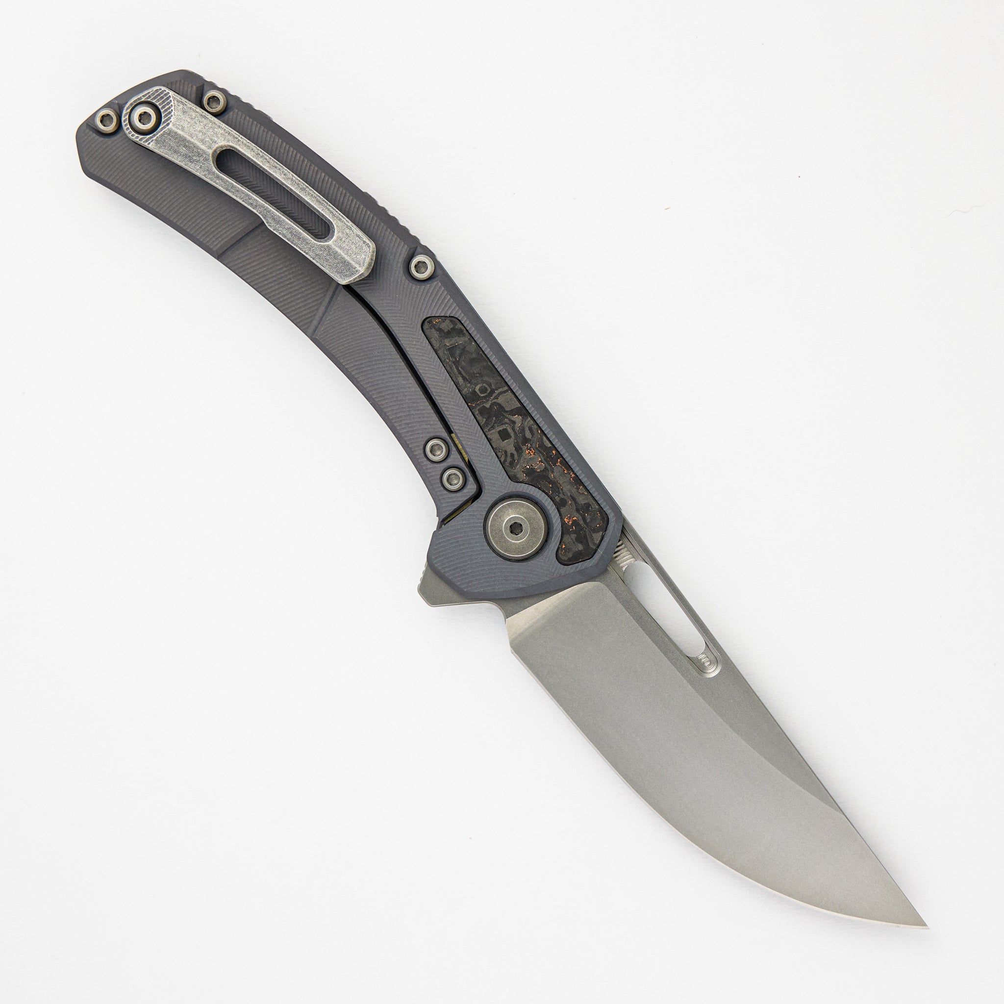 Tactile Knife Company Archer - Titanium/Copper TechnoCarbo Textured Handle - MagnaCut Blade