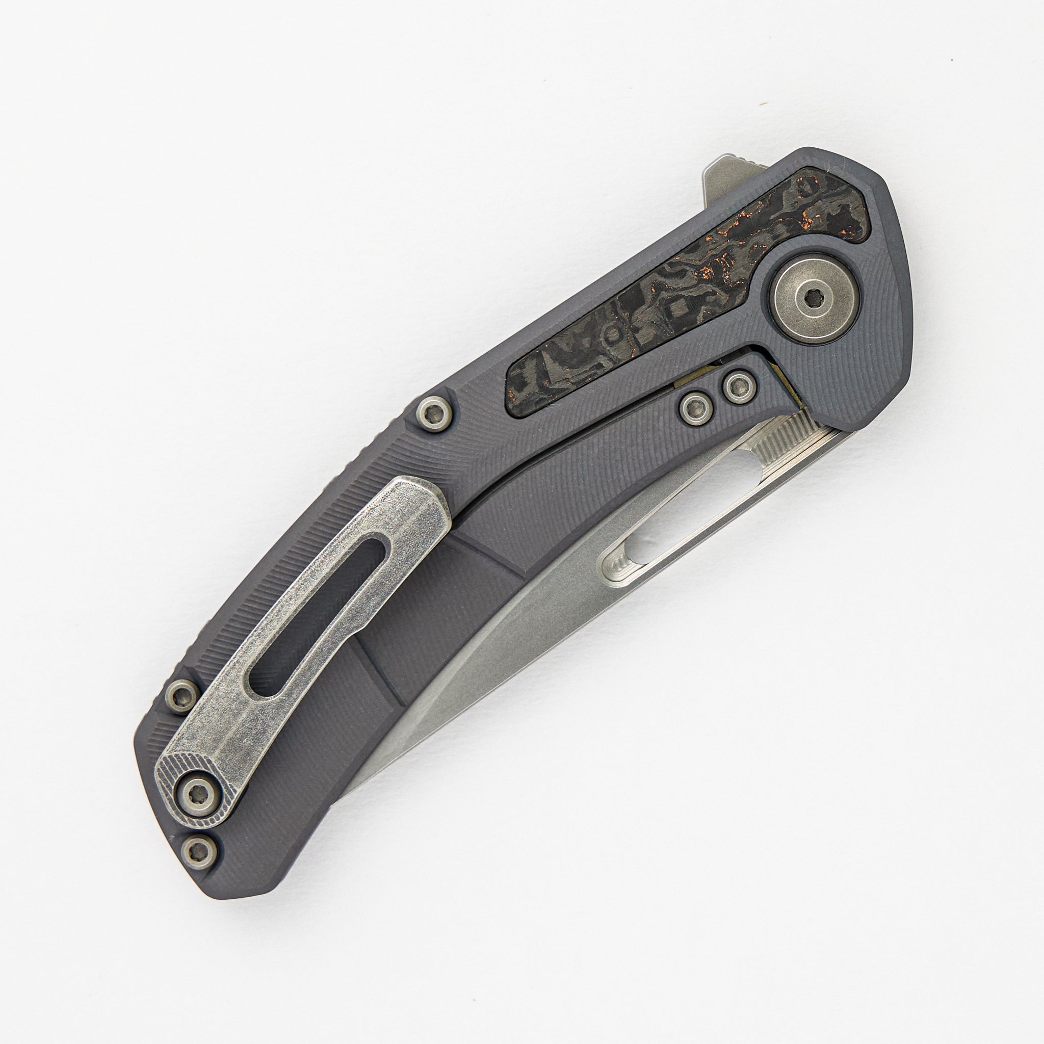 Tactile Knife Company Archer - Titanium/Copper TechnoCarbo Textured Handle - MagnaCut Blade