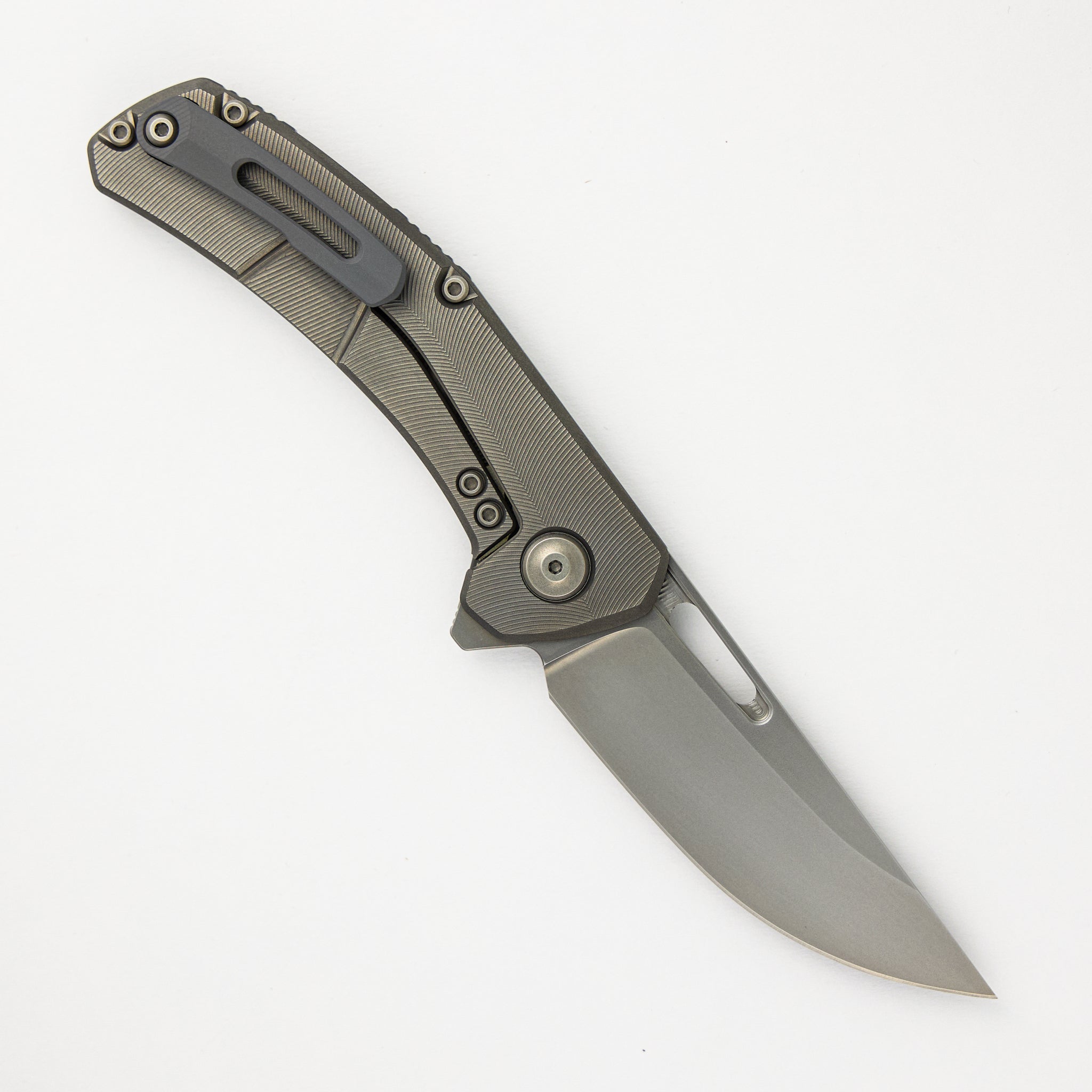 Tactile Knife Company Archer - Titanium Textured Handle - MagnaCut Blade