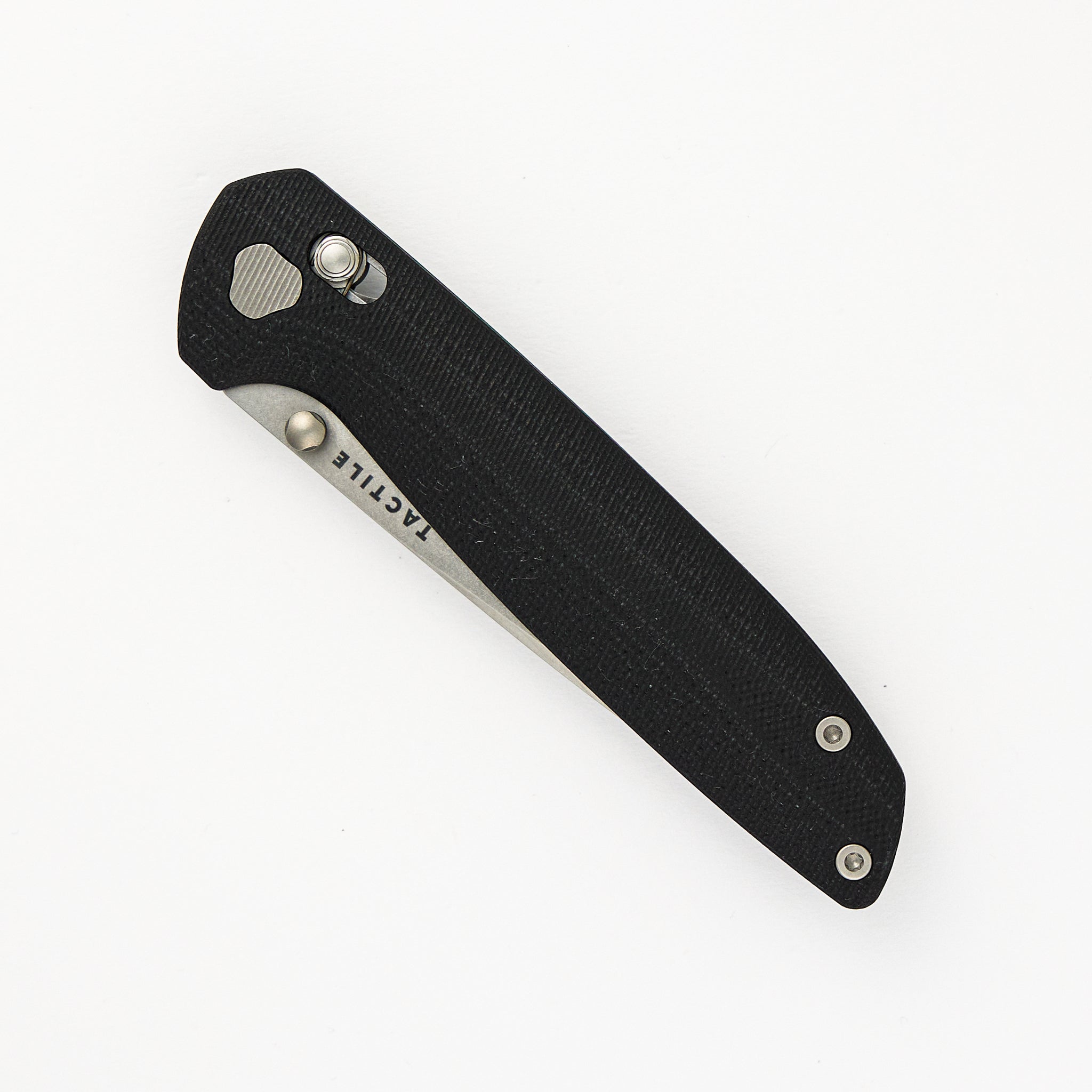 Tactile Knife Company – Maverick – Stonewash MagnaCut Blade – Black G10 Handle