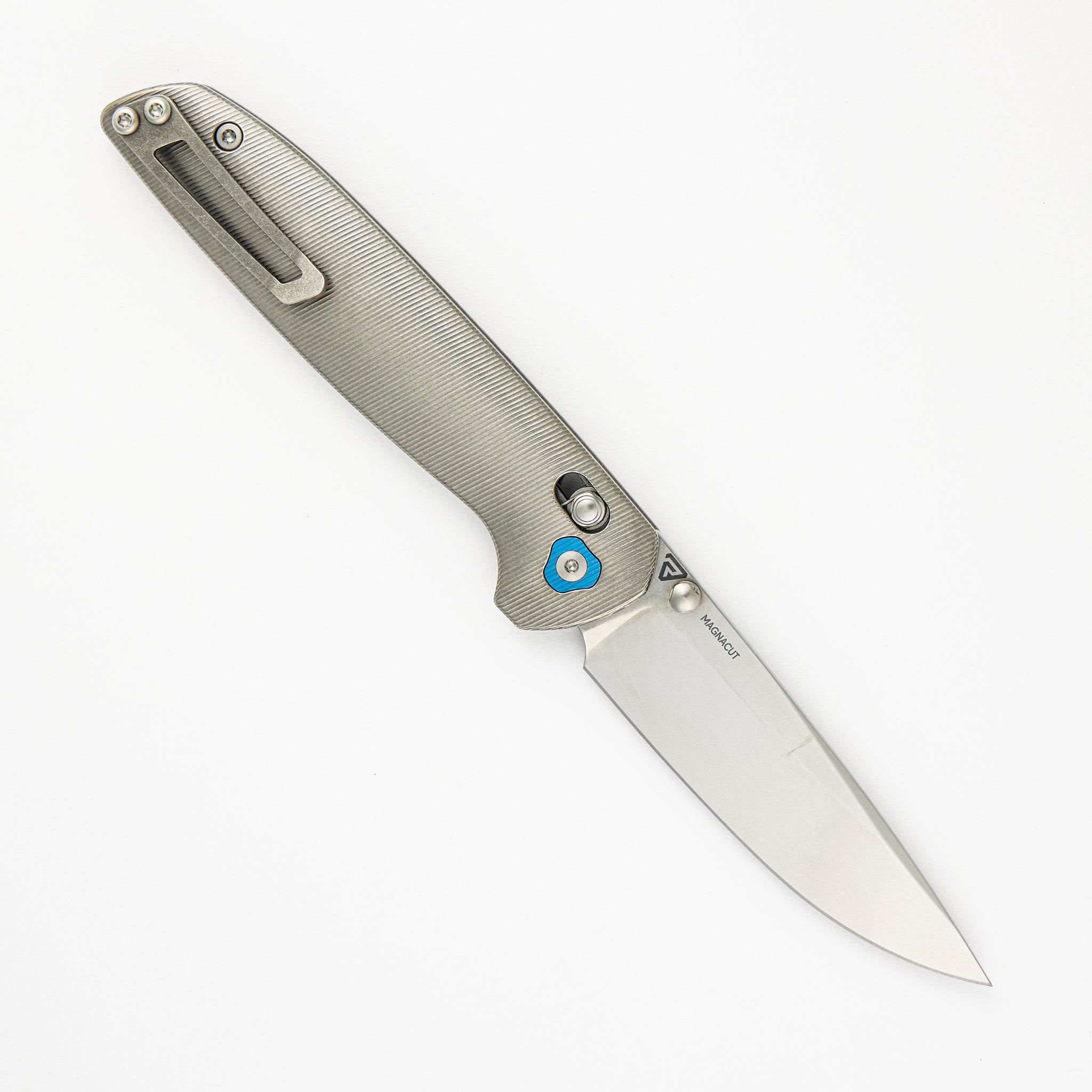 Tactile Knife Company – Maverick – Stonewash MagnaCut Blade – Stonewash Titanium Handle