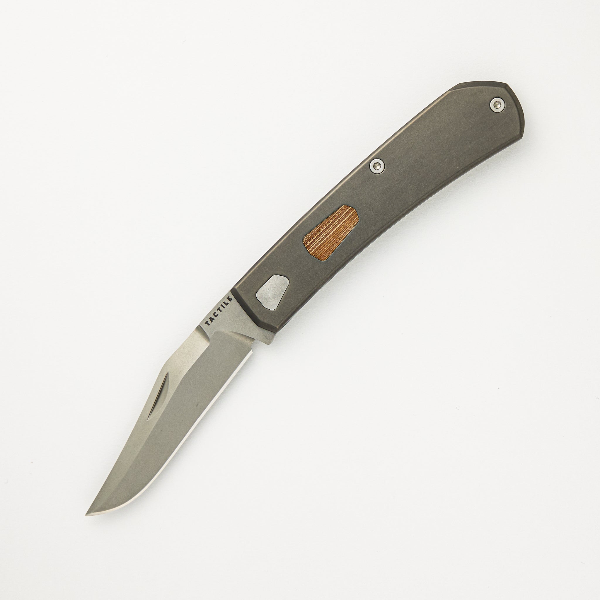 Tactile Knife Company Ranger - MagnaCut Blade - Titanium Handle - Stonewash