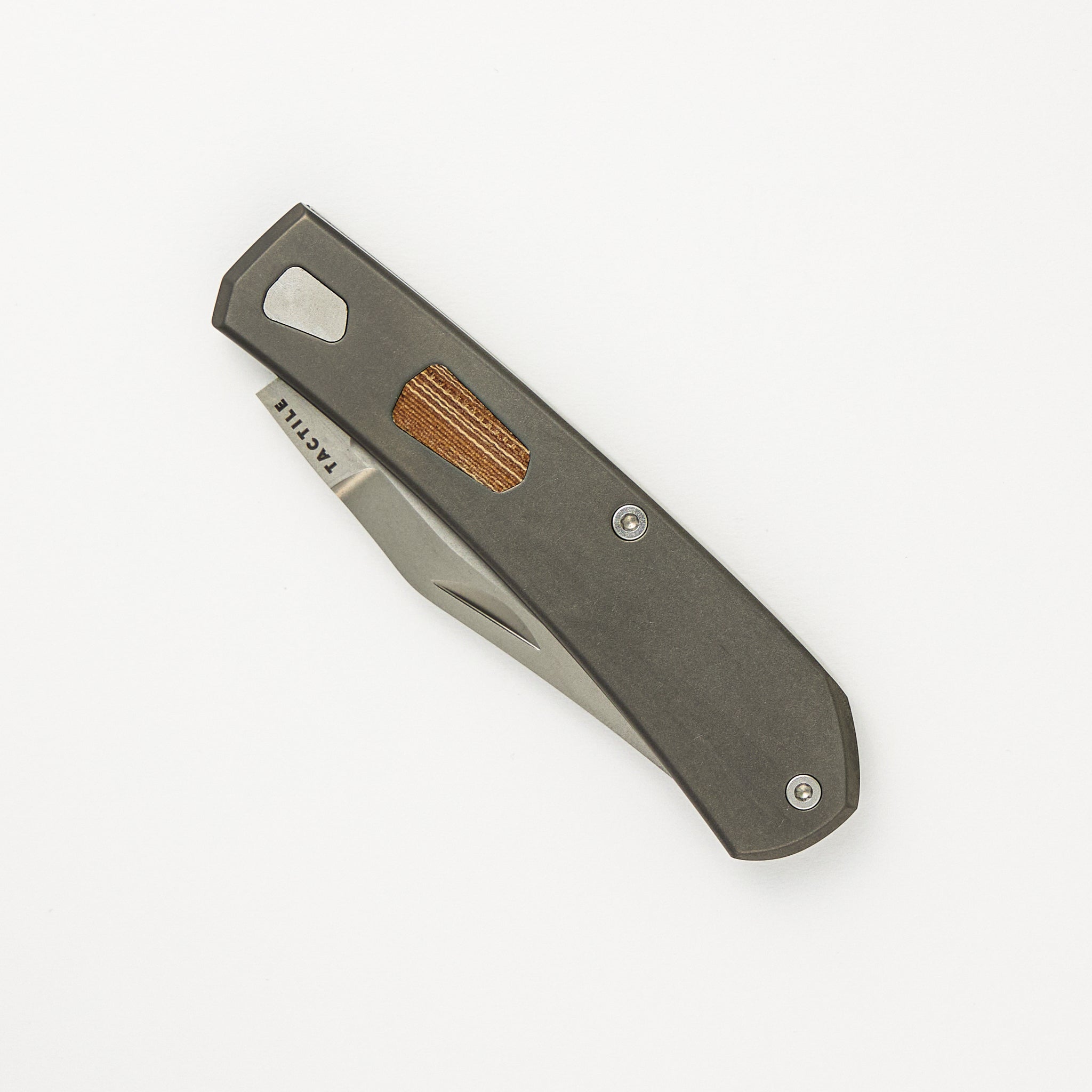 Tactile Knife Company Ranger - MagnaCut Blade - Titanium Handle - Stonewash