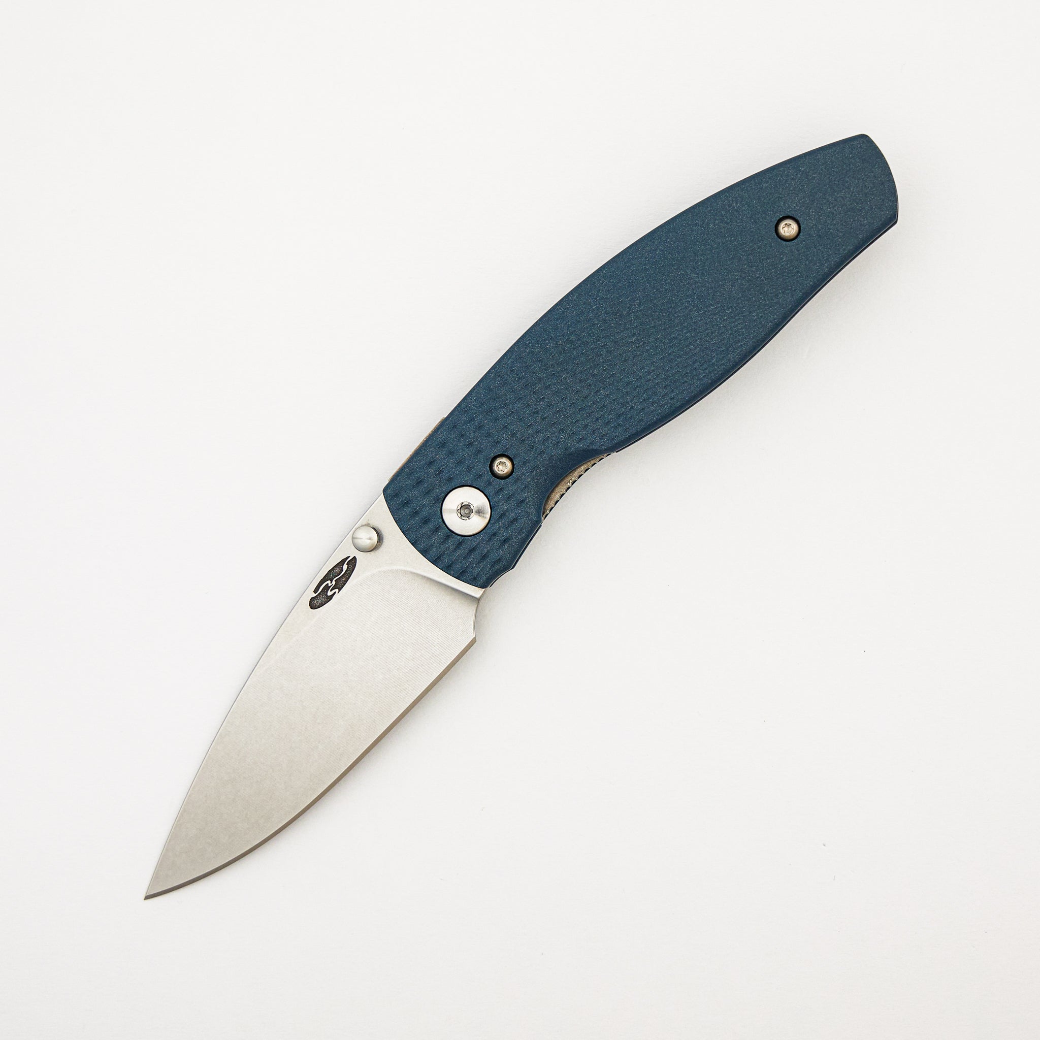 Neutron 2 Linerlock - Blue Cerakote Titanium Lizard Skin 3D Handle - MagnaCut Blade