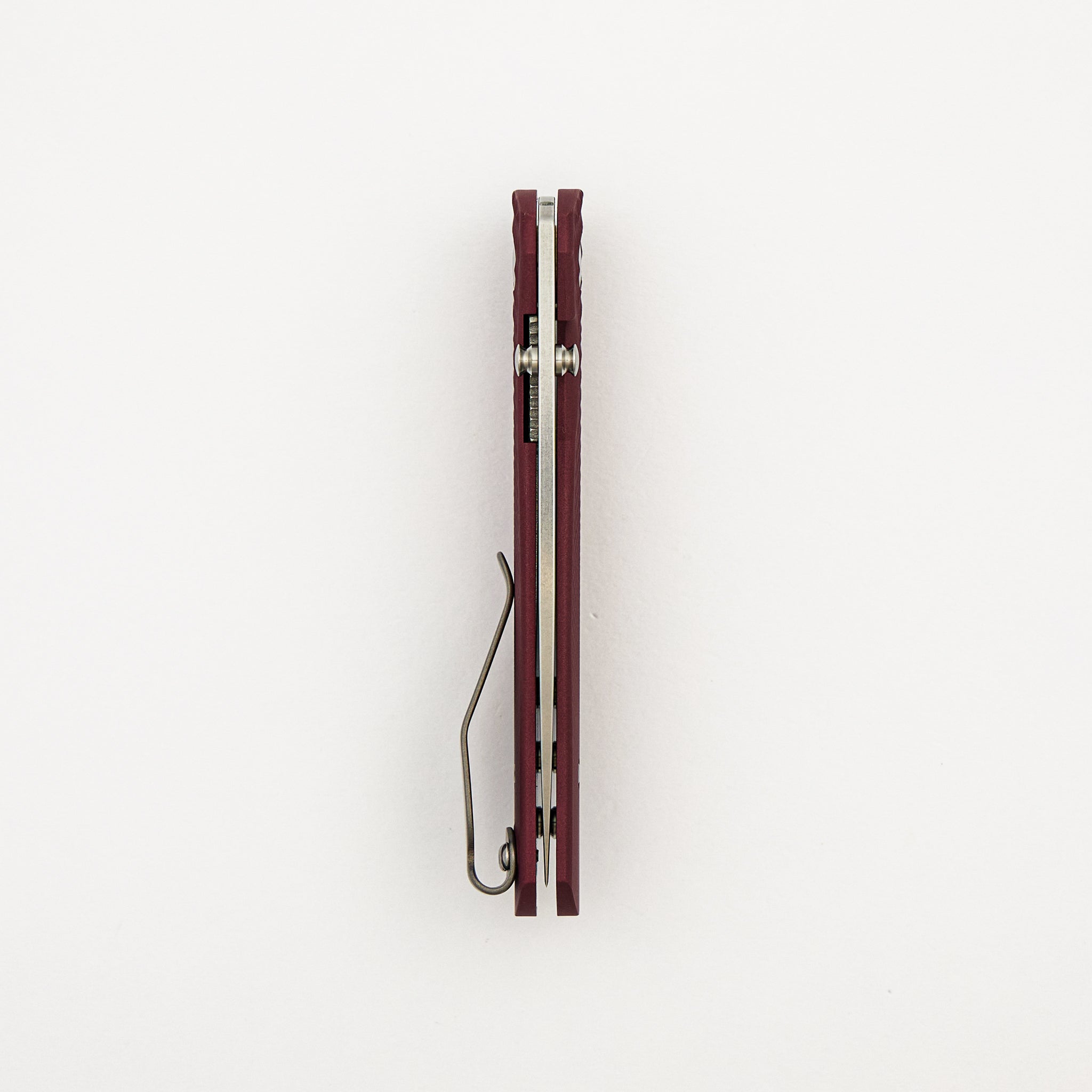 Neutron 2 Linerlock - Cranberry Cerakote Titanium Lizard Skin 3D - MagnaCut Blade
