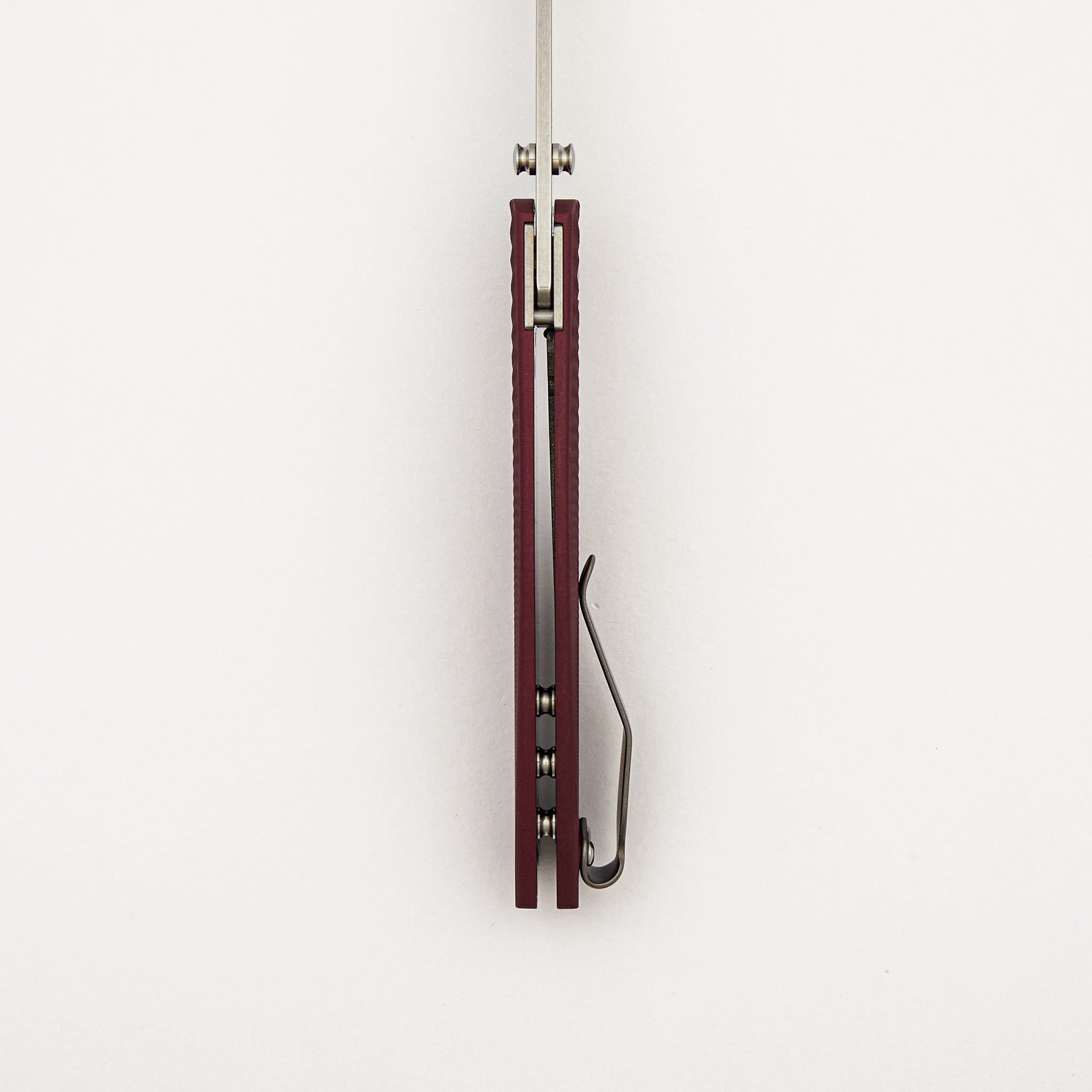 Neutron 2 Linerlock - Cranberry Cerakote Titanium Lizard Skin 3D - MagnaCut Blade