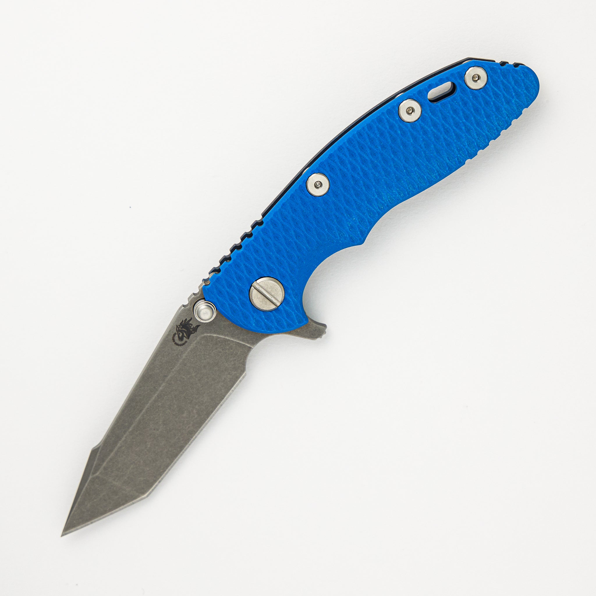 XM-18 3.0" S45VN Harpoon Tanto Tri-Way Battle Blue - Blue G10