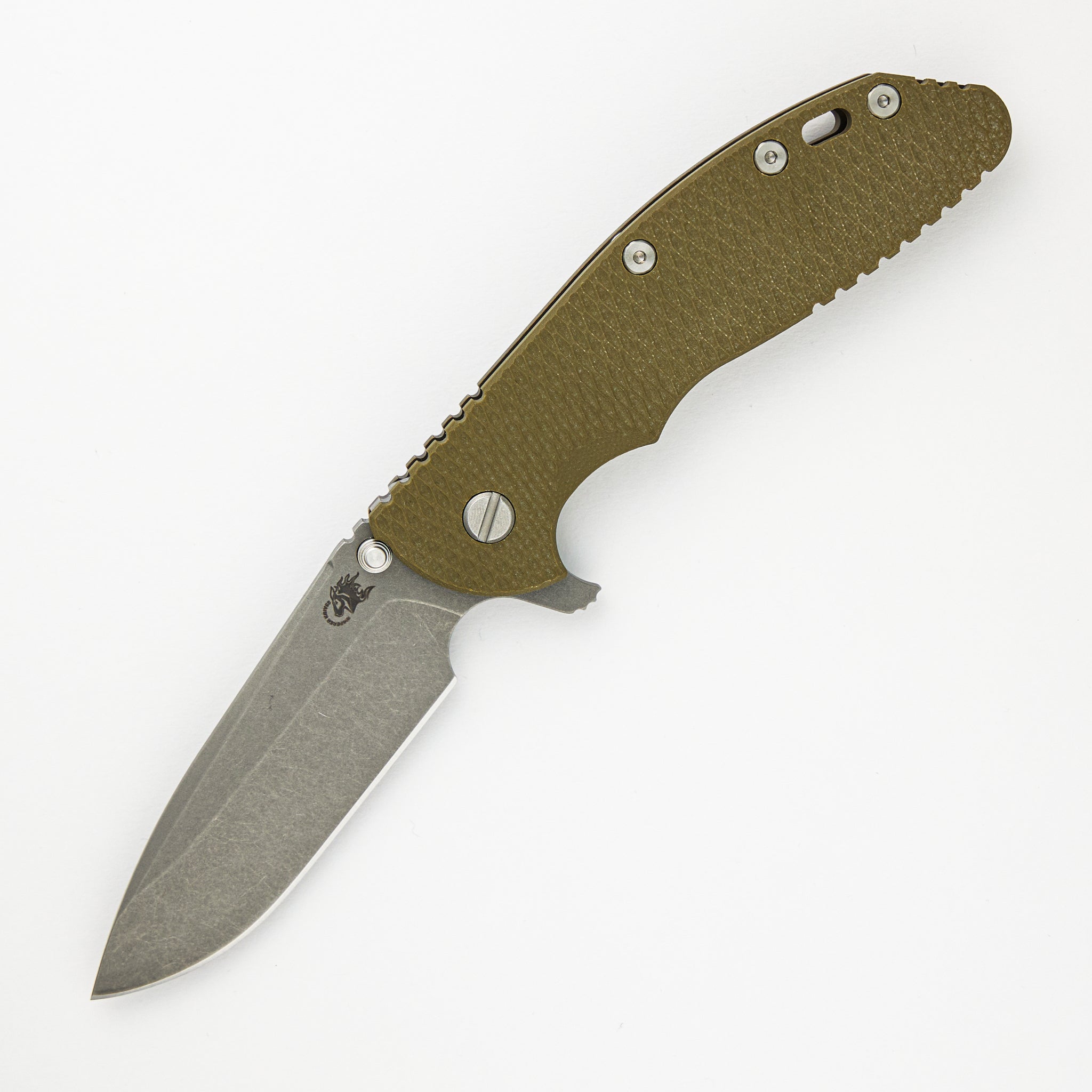 Hinderer Knives XM-24 4.0″ – Spearpoint S45VN – Tri-Way – Battle Bronze – OD Green G10