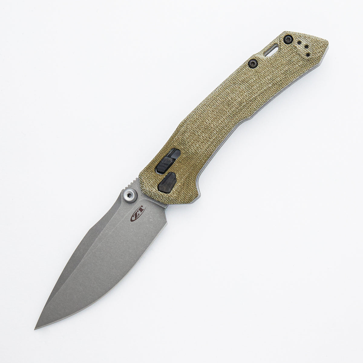 0203GRM390 ZT Duralock - Micarta Olive Drab - M390 WF