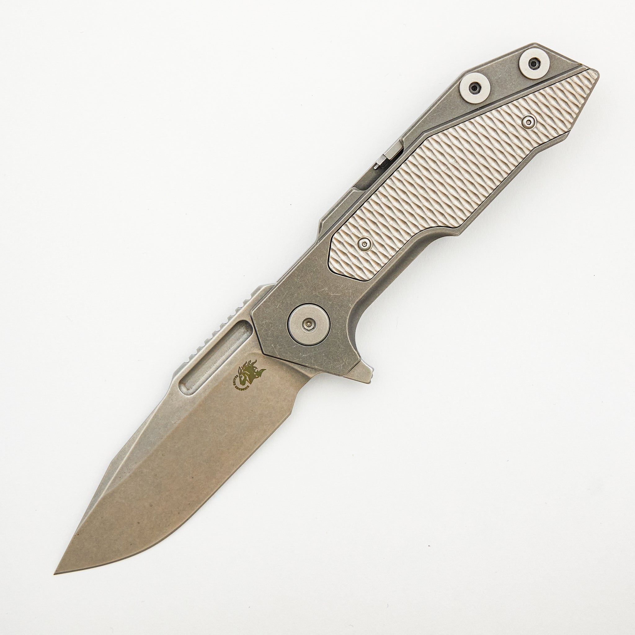 Fulltrack - Spearpoint M390 Blade - Tri-Way - Stonewash