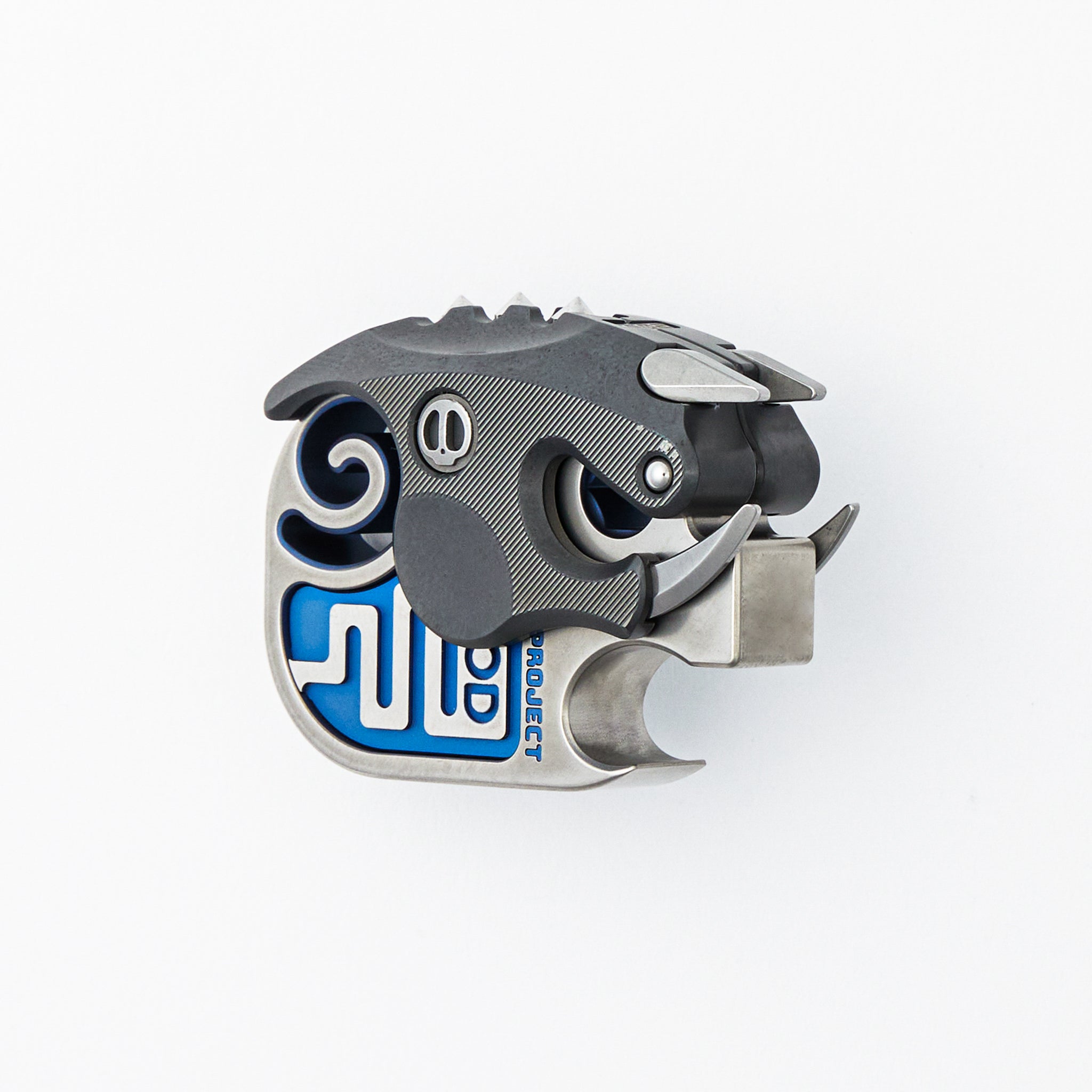 The HateDust Project Armored Boar Bottle Opener - EDC House Series - Titanium/Zirconium
