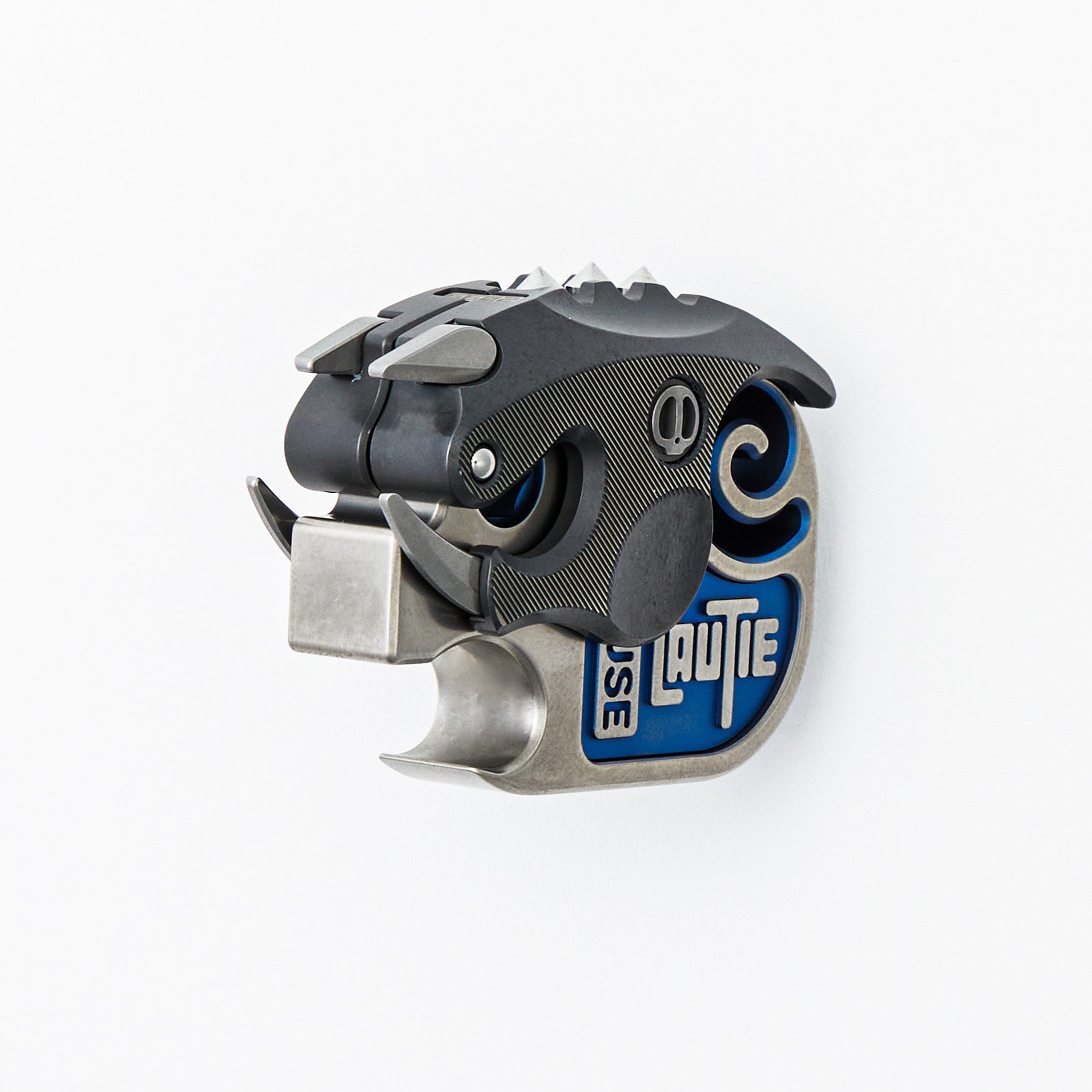 The HateDust Project Armored Boar Bottle Opener - EDC House Series - Titanium/Zirconium