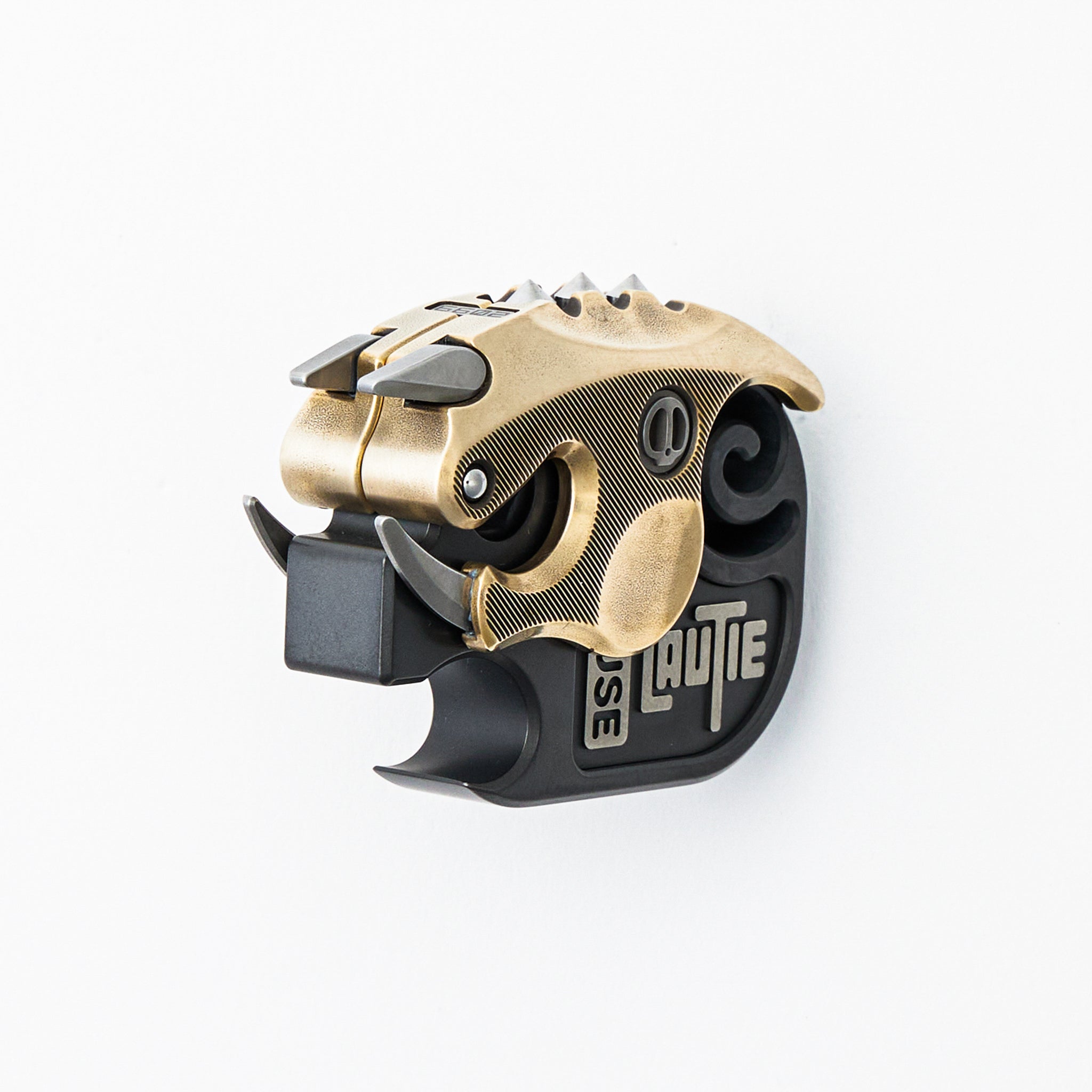 The HateDust Project Armored Boar Bottle Opener - EDC House Series - Zirconium/Brass