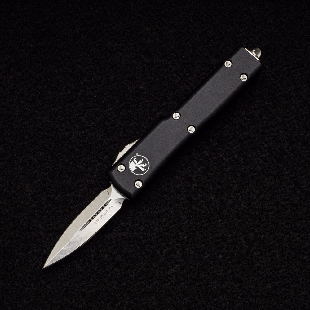 MICROTECH UTX-70 D-E STONEWASHED STANDARD - M390 BLADE - CALI OTF CA147-10