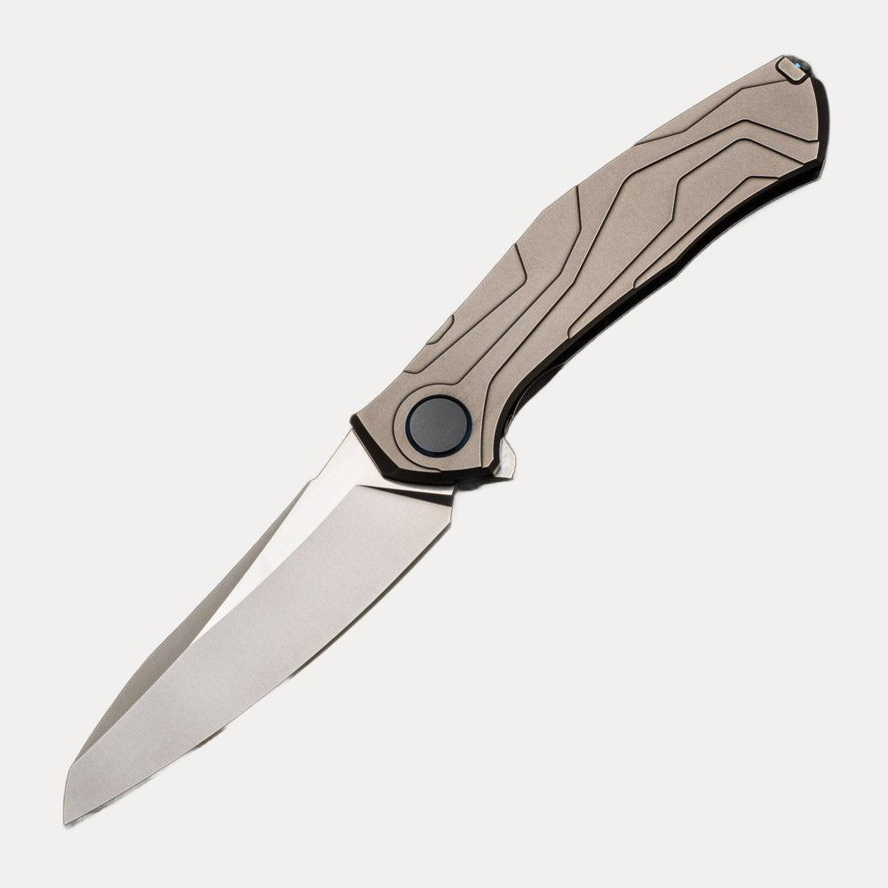 SHIROGOROV "LIMITED EDITION" SINKEVICH DESIGN KAMI FLIPPER - S110V BLADE - TITANIUM HANDLE - MRBS