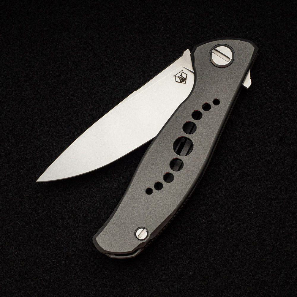 SHIROGOROV KNIVES - WR BLADEWORKS "HYDRONIAN" F95 FLIPPER - M390 BLADE - TITANIUM HANDLE - MRBS