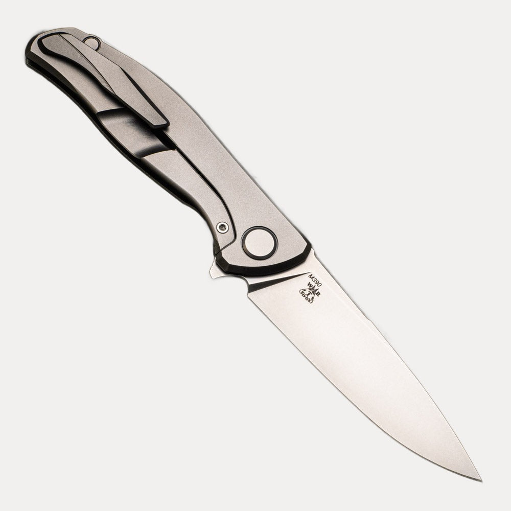 SHIROGOROV KNIVES - WR BLADEWORKS "HYDRONIAN" F95 FLIPPER - M390 BLADE - TITANIUM HANDLE - MRBS