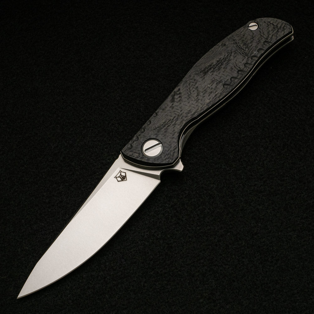 SHIROGOROV F3 NS - M390 Blade - Carbon Fiber Handle - MRBS