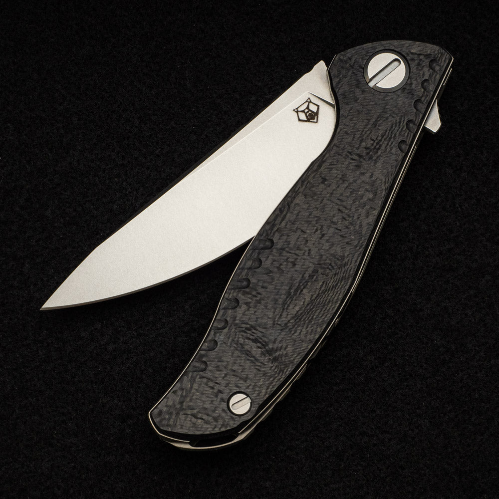 SHIROGOROV F3 NS - M390 Blade - Carbon Fiber Handle - MRBS