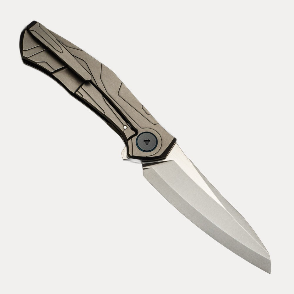 SHIROGOROV "LIMITED EDITION" SINKEVICH DESIGN KAMI FLIPPER - S110V BLADE - TITANIUM HANDLE - MRBS