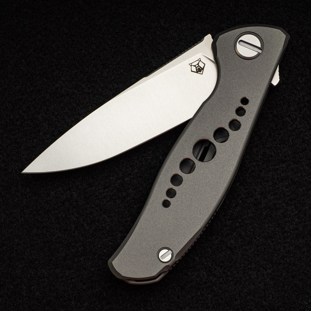 SHIROGOROV KNIVES - WR BLADEWORKS "HYDRONIAN" F95 FLIPPER - M390 BLADE - TITANIUM HANDLE - MRBS