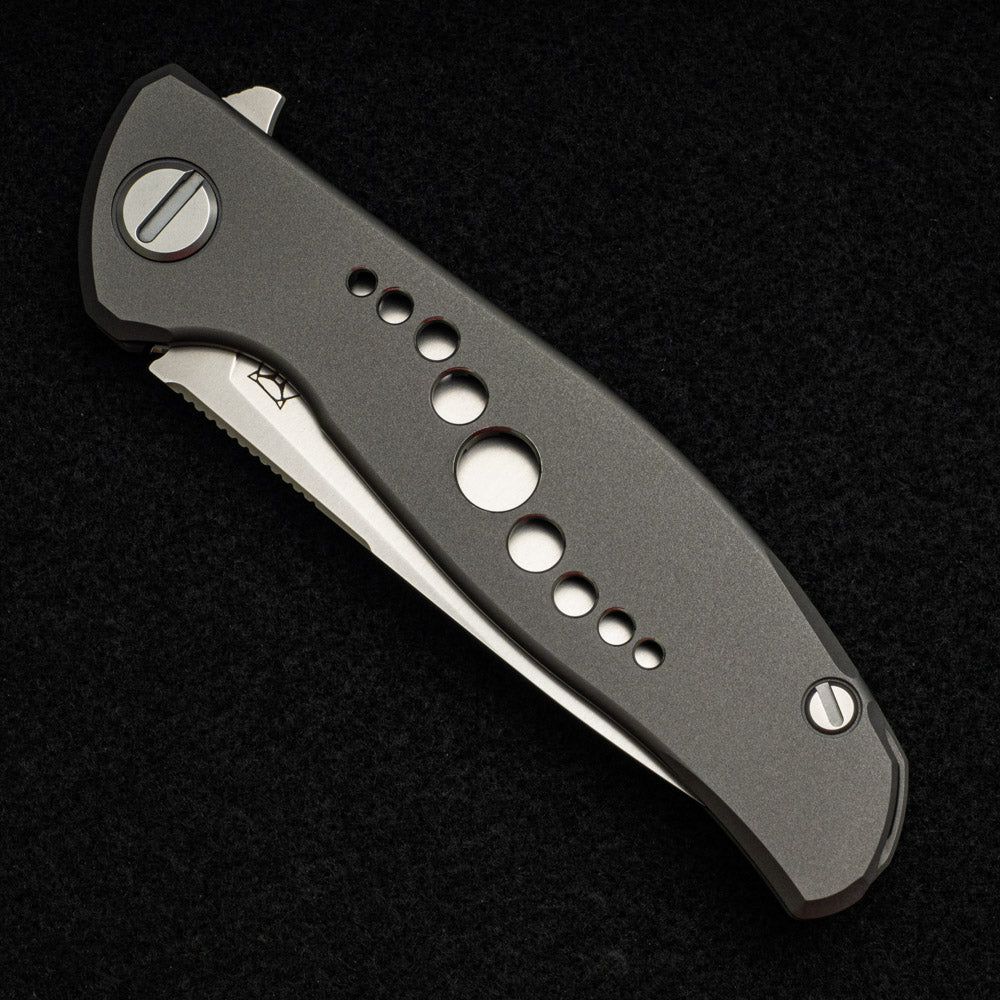 SHIROGOROV KNIVES - WR BLADEWORKS "HYDRONIAN" F95 FLIPPER - M390 BLADE - TITANIUM HANDLE - MRBS