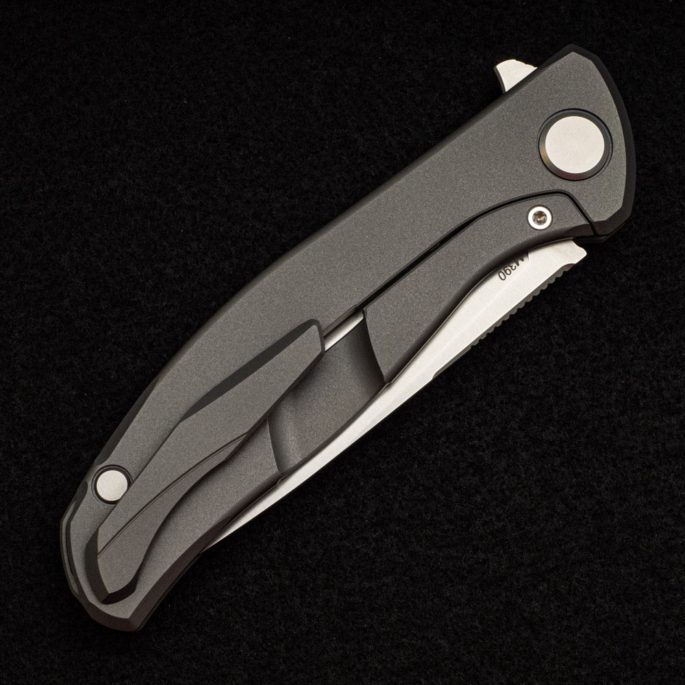 SHIROGOROV KNIVES - WR BLADEWORKS "HYDRONIAN" F95 FLIPPER - M390 BLADE - TITANIUM HANDLE - MRBS