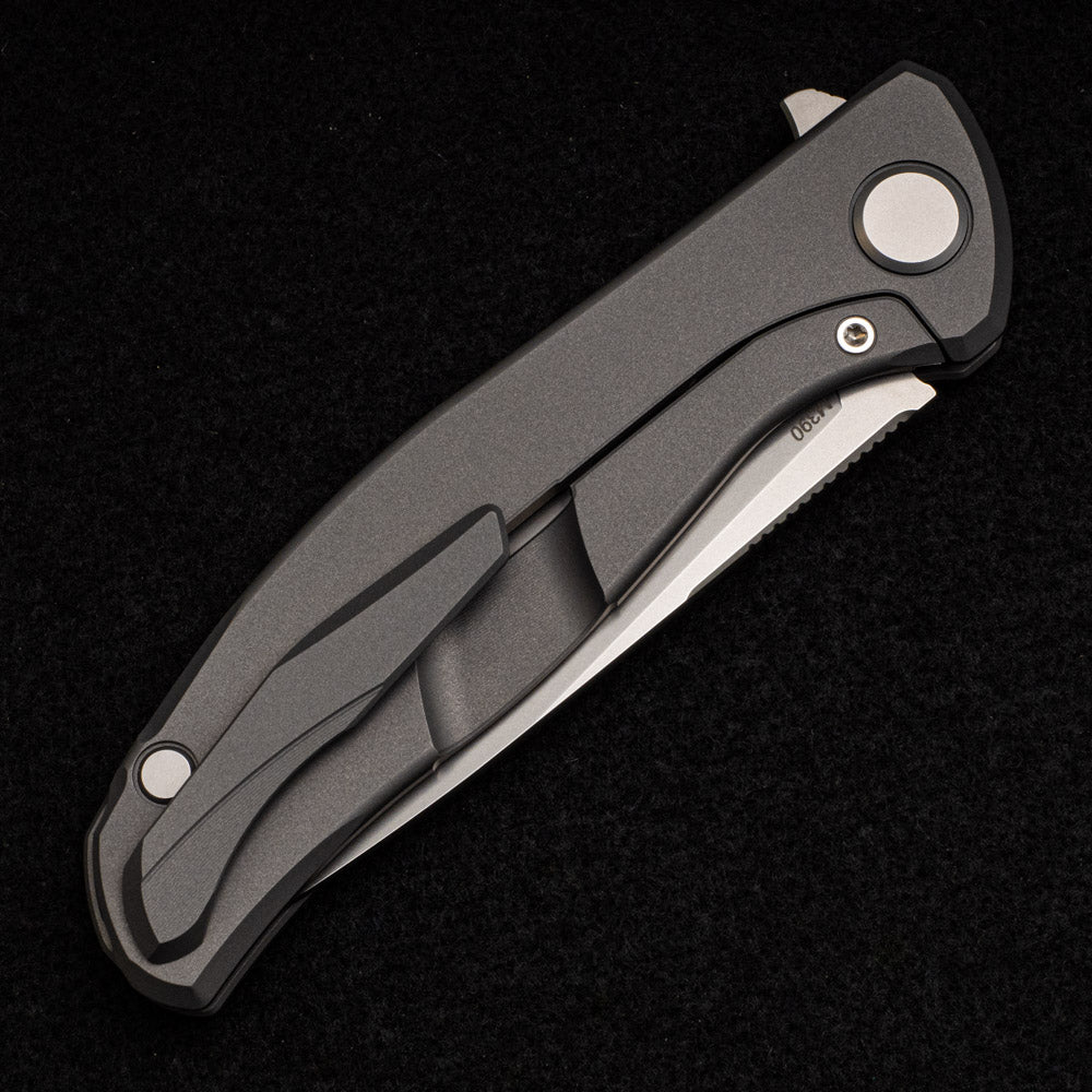 SHIROGOROV KNIVES - WR BLADEWORKS "HYDRONIAN" F95 FLIPPER - M390 BLADE - TITANIUM HANDLE - MRBS