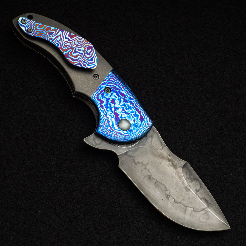 Walter Randolph SKF Timascus Bolstered Liner Lock