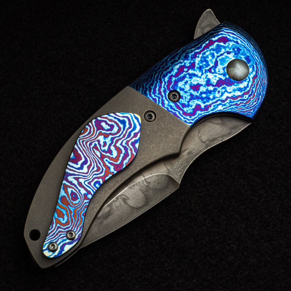 Walter Randolph SKF Timascus Bolstered Liner Lock