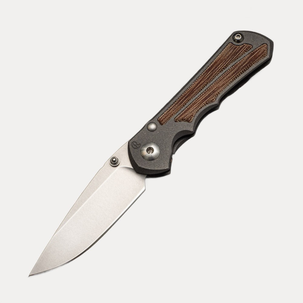 CHRIS REEVE SMALL INKOSI NATURAL CANVAS MICARTA INLAY – CPM S45VN BLADE