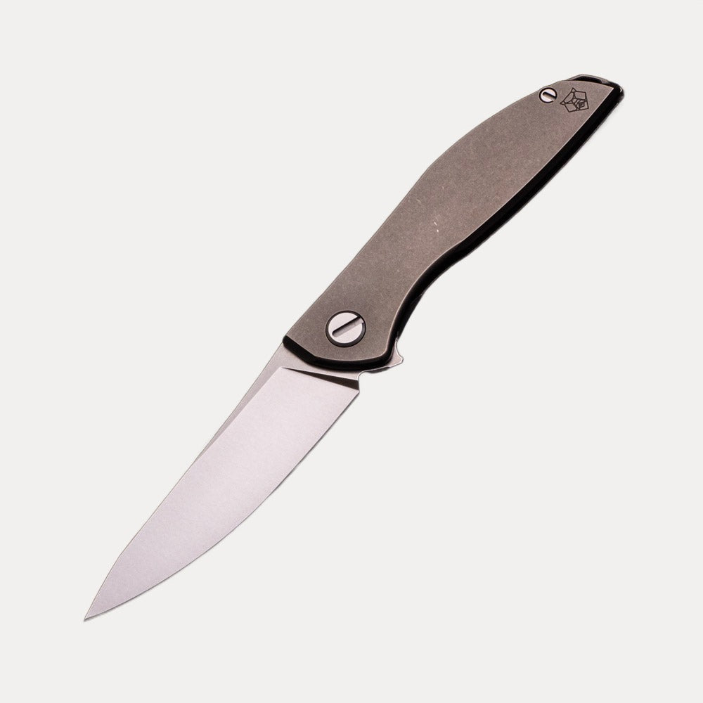 Shirogorov NeOn Zero – M390 BLADE – TITANIUM HANDLE – MRBS