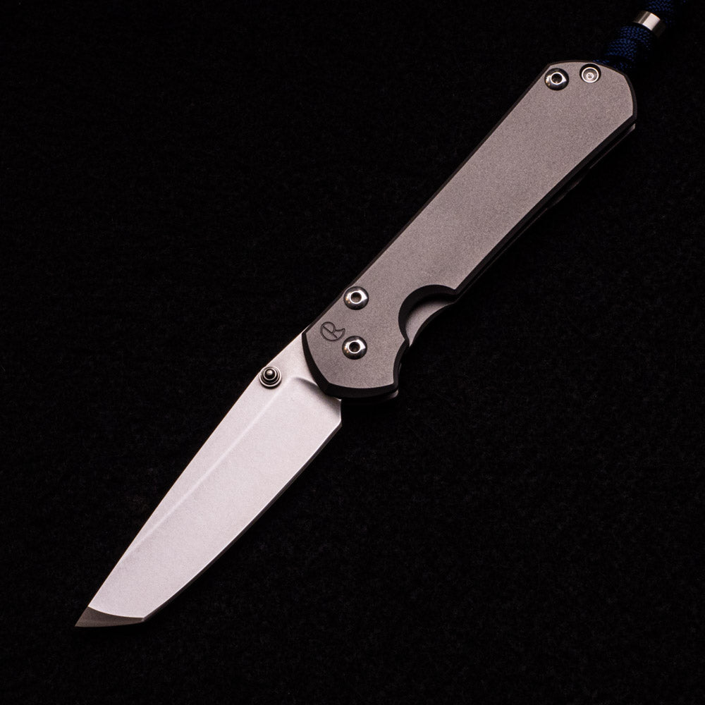 Chris Reeve Small Sebenza 31 Plain – Tanto CPM S35VN Blade – Glass Blasted – Silver Hardware