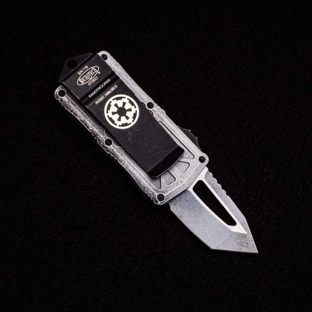 Microtech Exocet T-E SA Sandtrooper Standard 158-1 SA – Signature Series