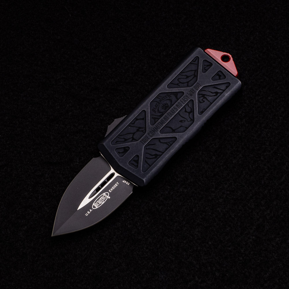 Microtech Exocet Blackwater Edition Standard W- Red Hardware 157-1 TBW S-N 042