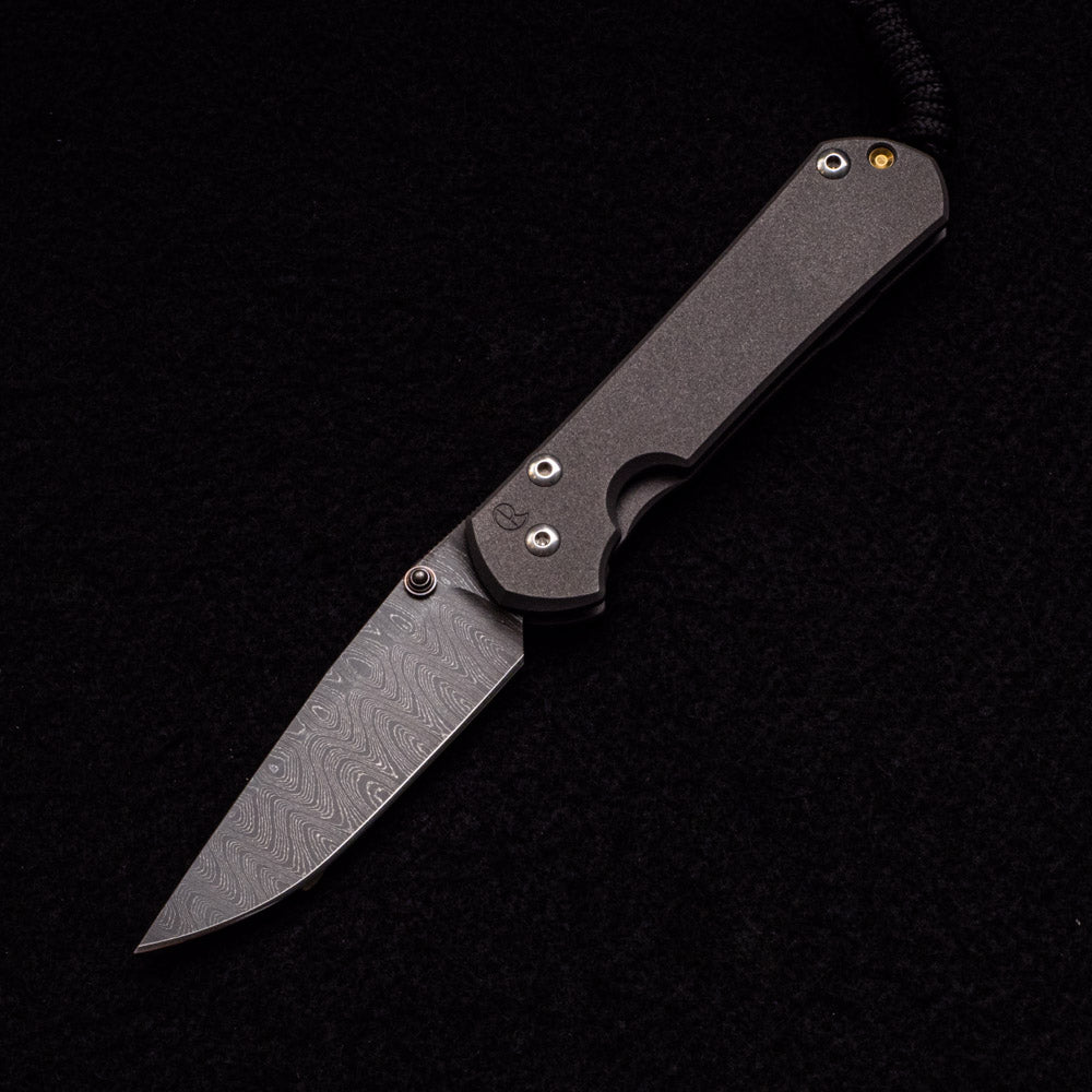 CHRIS REEVE SMALL SEBENZA 31 – LADDER BLADE – GOLD DOUBLE THUMB LUGS