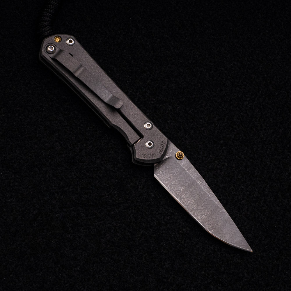 CHRIS REEVE SMALL SEBENZA 31 – LADDER BLADE – GOLD DOUBLE THUMB LUGS