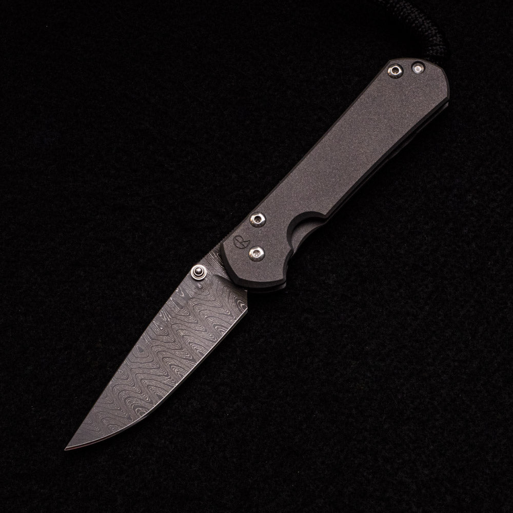 CHRIS REEVE SMALL SEBENZA 31 – LADDER BLADE – SILVER DOUBLE THUMB LUGS