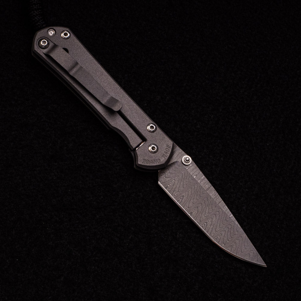 CHRIS REEVE SMALL SEBENZA 31 – LADDER BLADE – SILVER DOUBLE THUMB LUGS