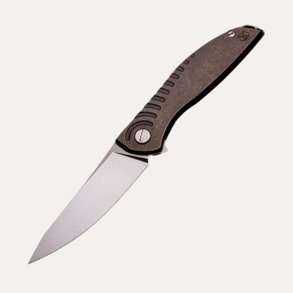 Shirogorov NeOn R20 – M390 BLADE – TITANIUM HANDLE – MRBS