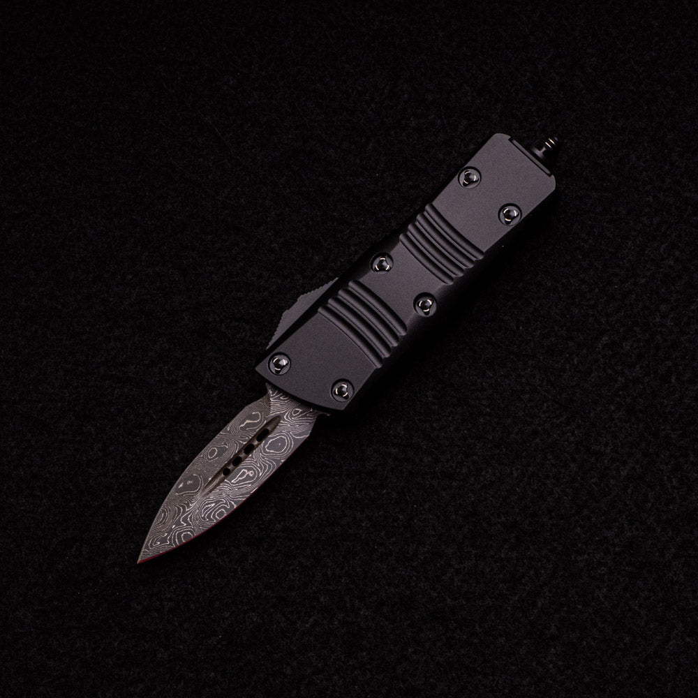 Microtech Troodon Mini – D-E Signature Series Standard Ringed Hardware – 238-16S