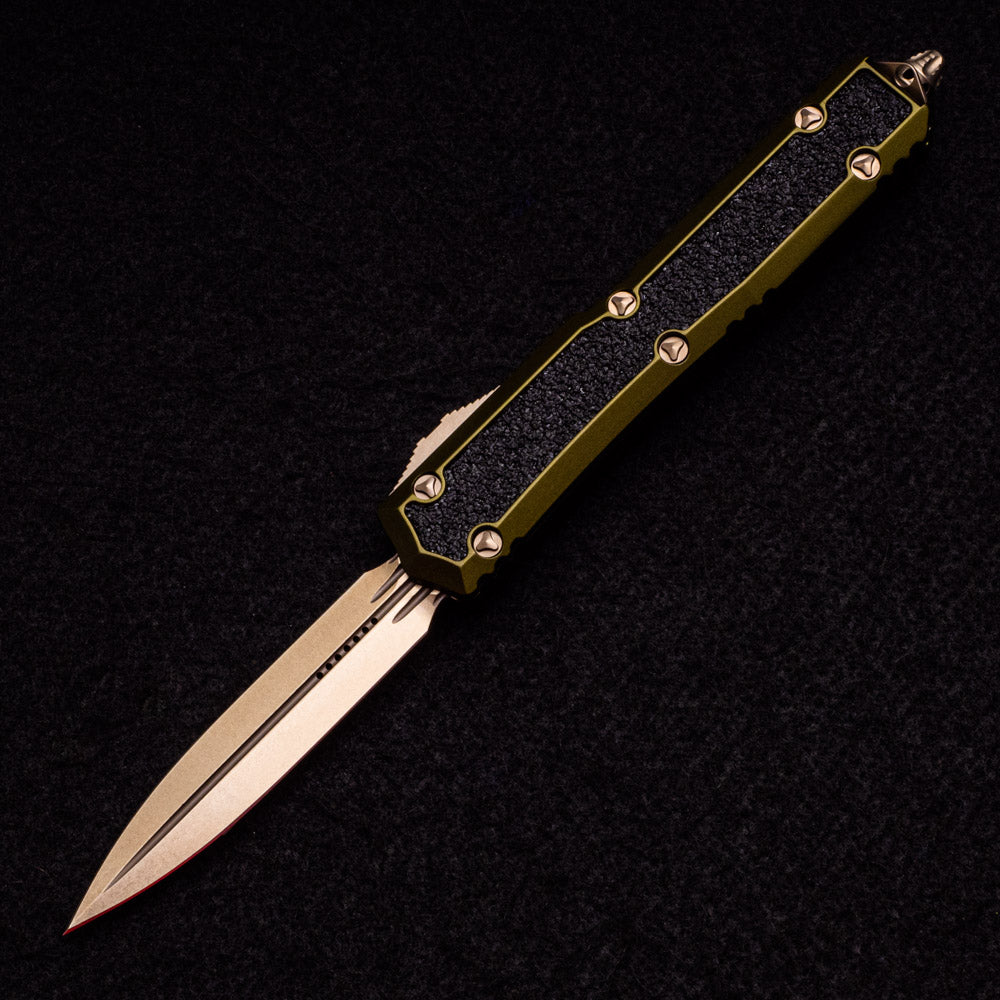 Microtech Makora D-E Signature Series OD Green Bronzed Standard Nickel Boron Internals 206-13 ODS