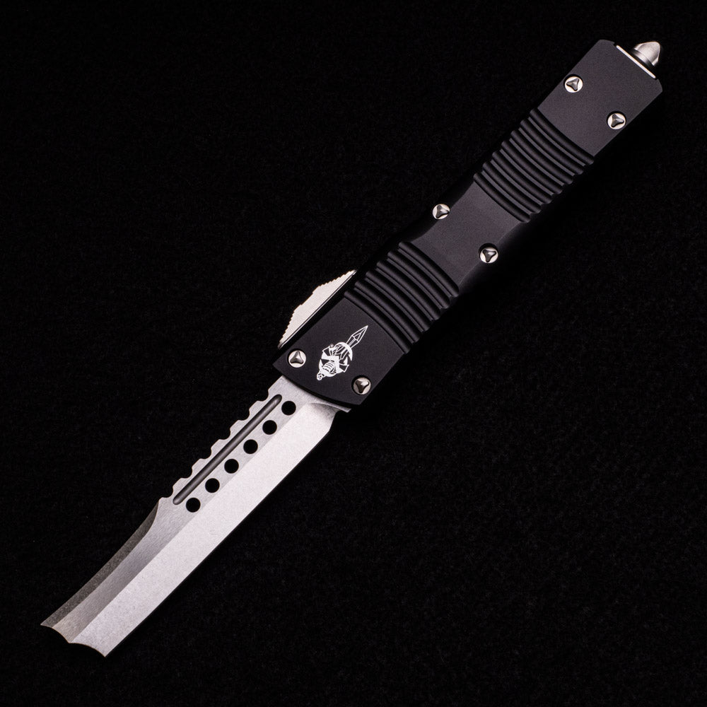 MICROTECH COMBAT TROODON – HELLHOUND RAZOR SIGNATURE SERIES STONEWASH STANDARD 219R-10 S