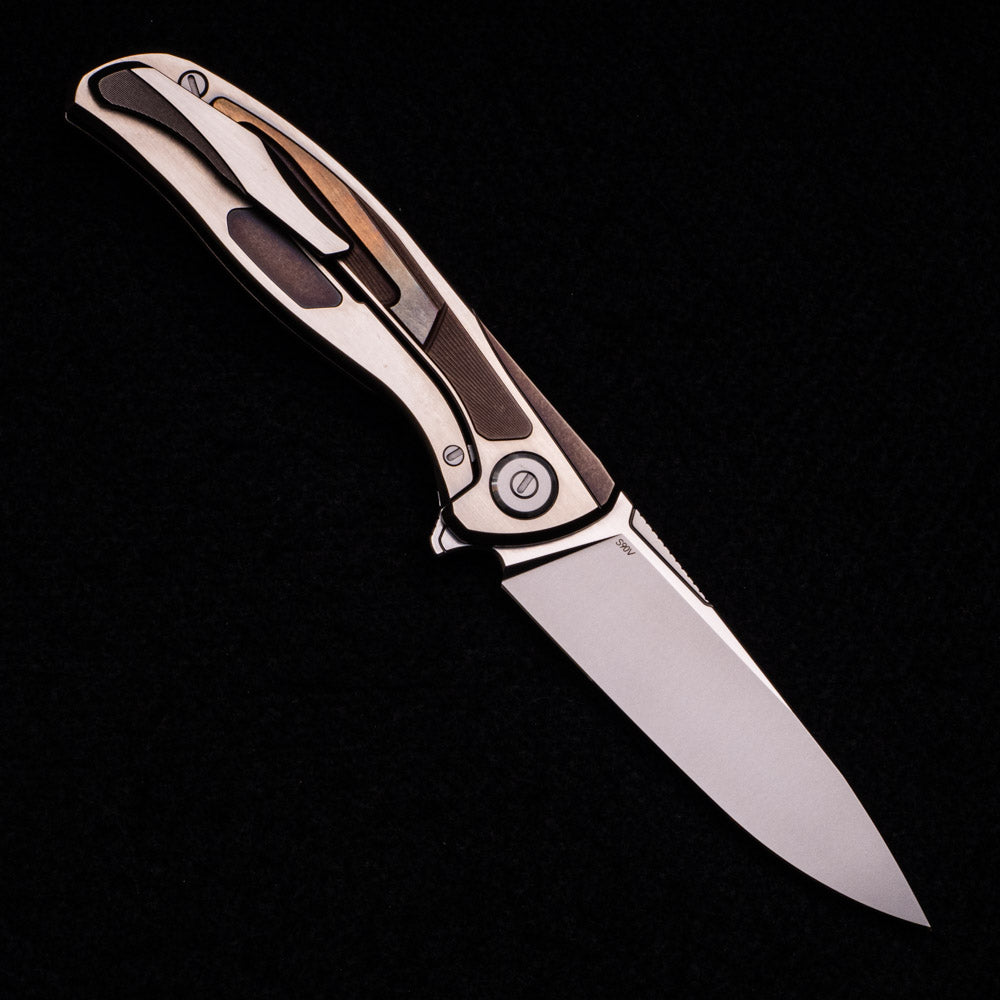 SHIROGOROV “LIMITED EDITION” F95 10TH ANNIVERSARY – S90V BLADE – TITANIUM HANDLE – WASHERS