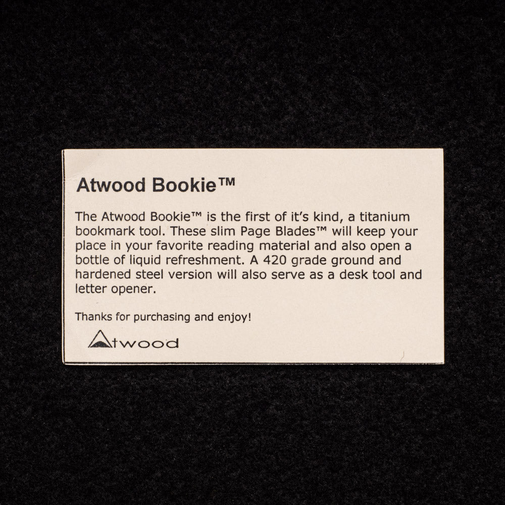 Peter Atwood Bookie