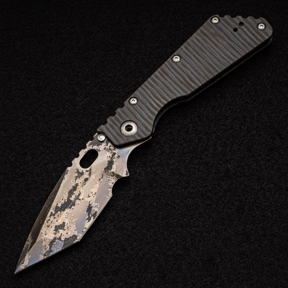 Strider Knives SMF XL - Flamed Titanium Handle - Digi Camo D2 Blade