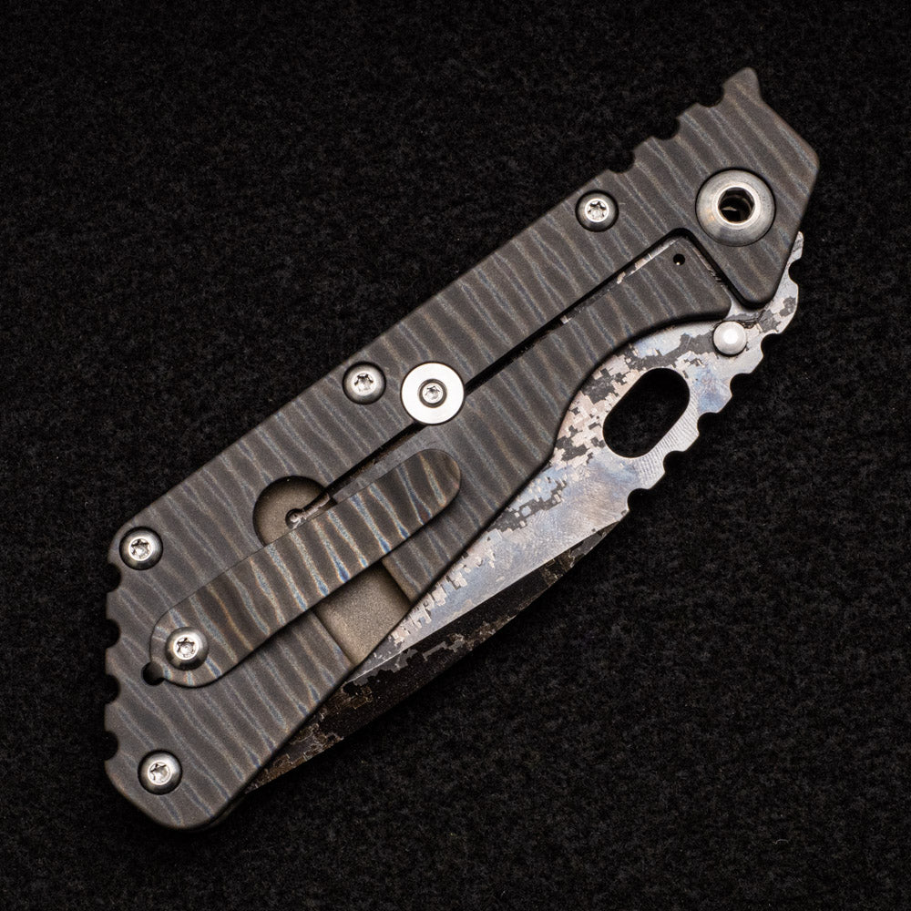 Strider Knives SMF XL - Flamed Titanium Handle - Digi Camo D2 Blade