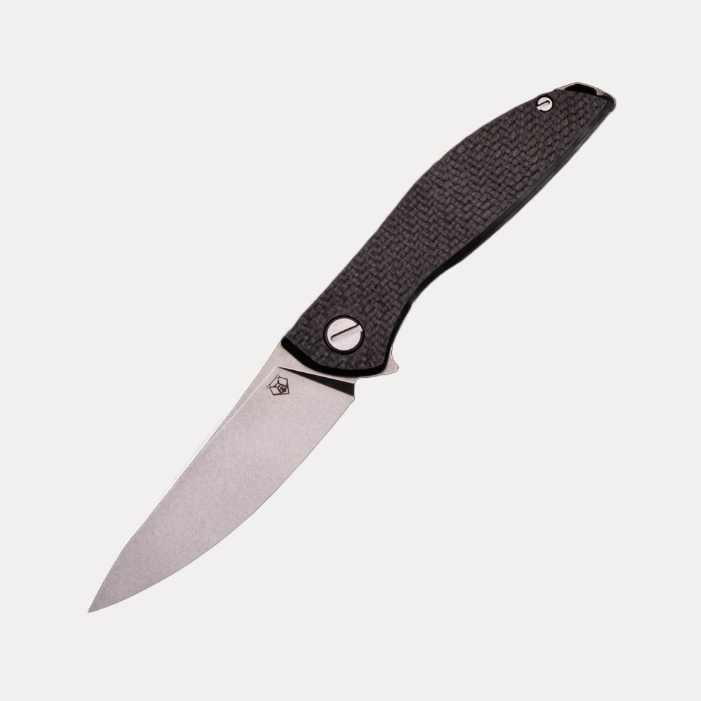 SHIROGOROV HATION ZERO – M390 BLADE – CARBON FIBER & TITANIUM HANDLE – MRBS