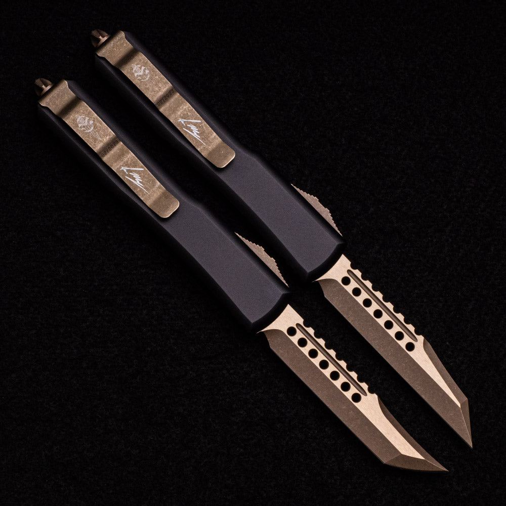 MICROTECH ULTRATECH DEATH CARD – HELLHOUND & WARHOUND – SIGNATURE SERIES – BRONZED APOCALYPTIC STANDARD 119-13 SET DCS DC-061